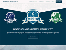 Tablet Screenshot of empress-products.com